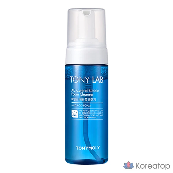 Очищающая пенка для лица Tony Moly Tony Lab AC Control Bubble Foam Cleanser, 150 мл, 1 шт.
