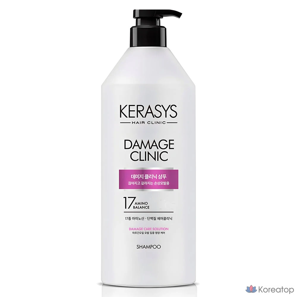 Протеиновый шампунь KeraSys Damage Clinic, 980 мл, 1 шт.