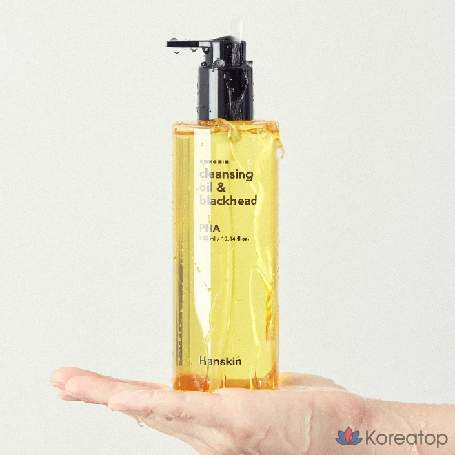 Гидрофильное масло HANSKIN Cleansing Oil & Blackhead PHA, 300 мл, 1 шт., фото 7