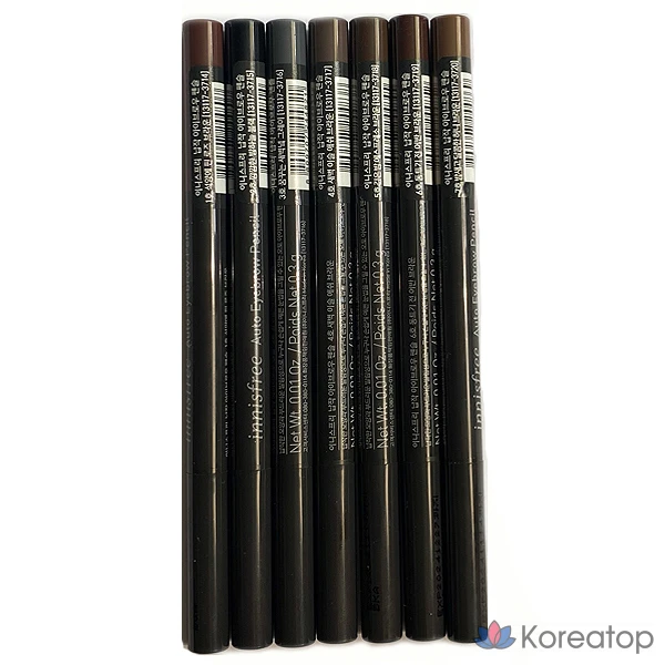 Карандаш для бровей Innisfree New Flat Eyebrow Pencil 0.3g (№ 1–7), цвет «Темно-черное небо», 1 шт.