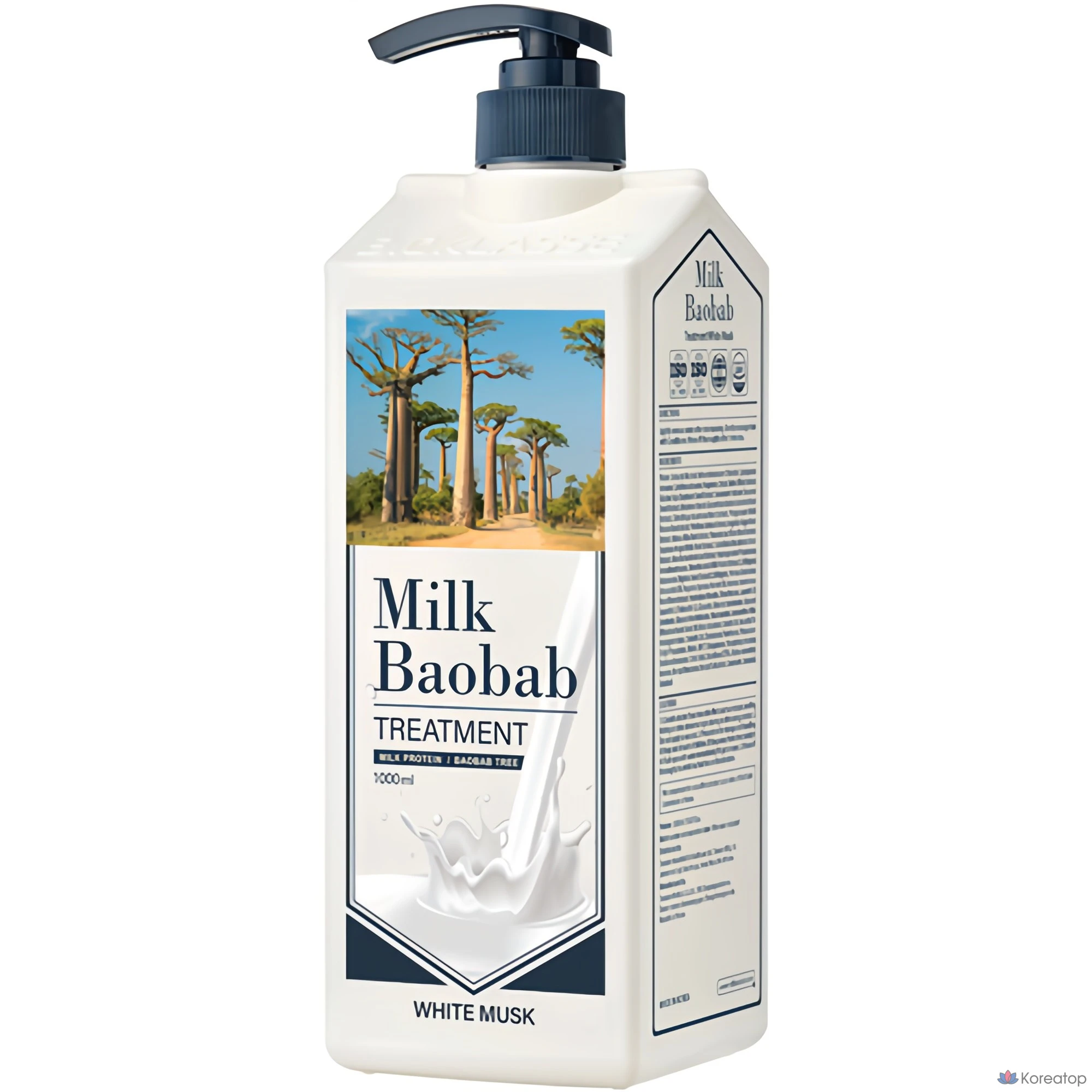 Средство для ухода за волосами Milk Baobab с ароматом белого мускуса, 1 л, 1 шт.