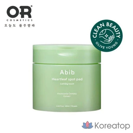Успокаивающие подушечки для лица Abib Eoseongcho, 120 мл, 75 листов, 1 упаковка.