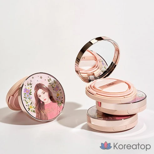 Тональный крем-кушон MIBA King Cushion Season 2 большой емкости 25 г, оттенок № 21 &#039;яркая кожа&#039;, оригинал + 2 сменных блока по 25 г