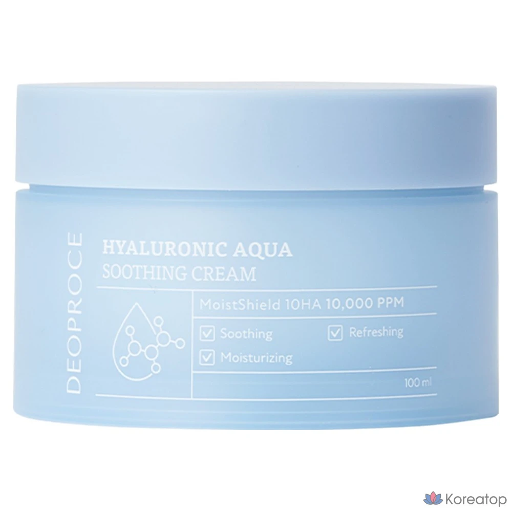 Успокаивающий крем Deoproce Hyaluronic Aqua, 1 шт., 100 мл