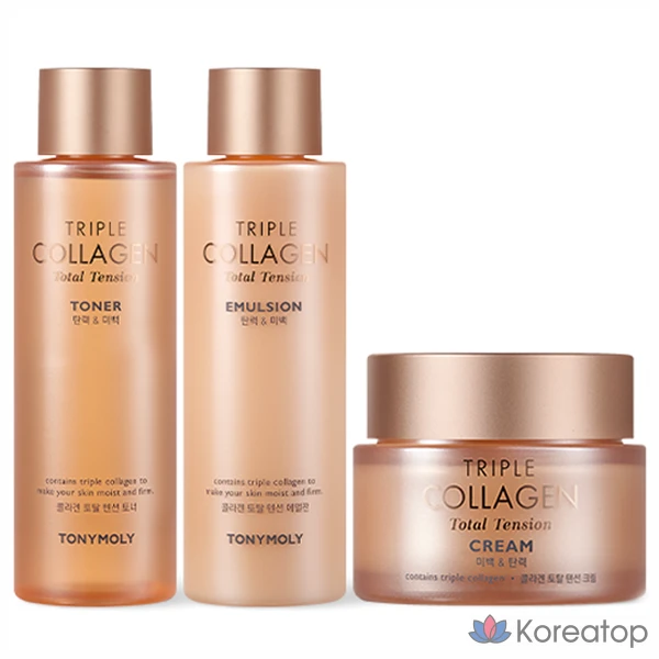 Набор из 3 предметов Tony Moly Triple Collagen Total Tension, 1 комплект