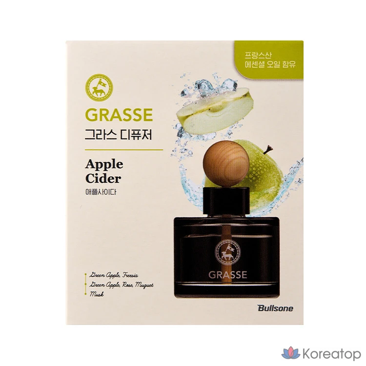 Диффузор Bullsone Grass Diffuser для автомобиля, оттенок Apple Cider, 105 мл, 1 шт.