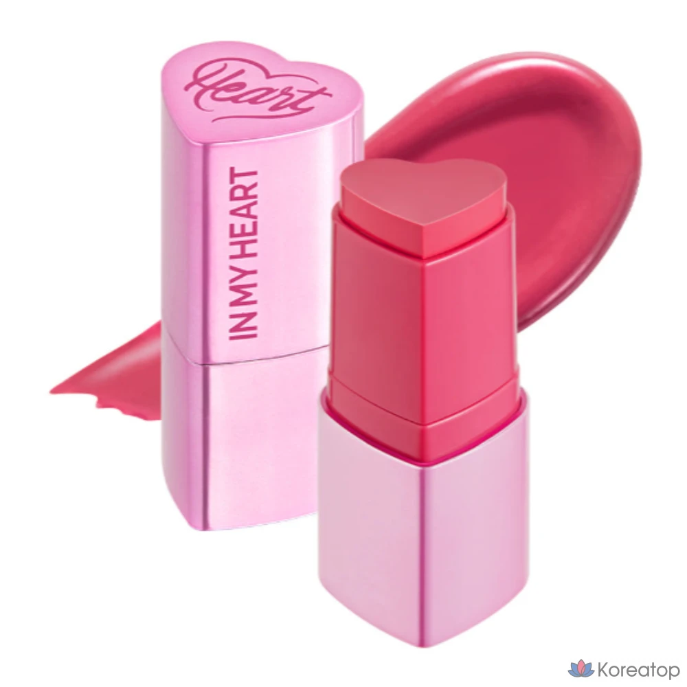 Румяна-стик Touch in Sol Pretty Filter In My Heart, 6 г, розовый (Punch Pink), 1 шт.