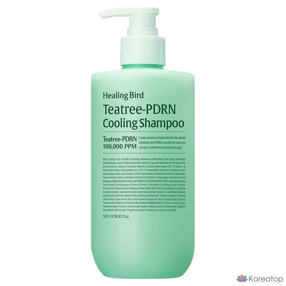 Шампунь Healing Bird Tea Tree PDRN Cooling, 500 мл, 1 шт.