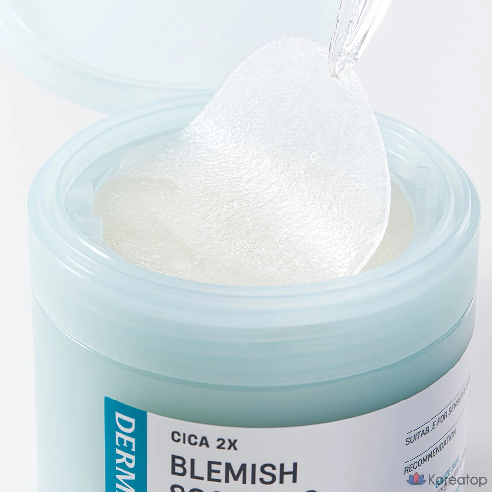 Успокаивающие марлевые подушечки Dermatory Cica Exosome Trace, 200 мл, 70 листов, 1 упаковка.