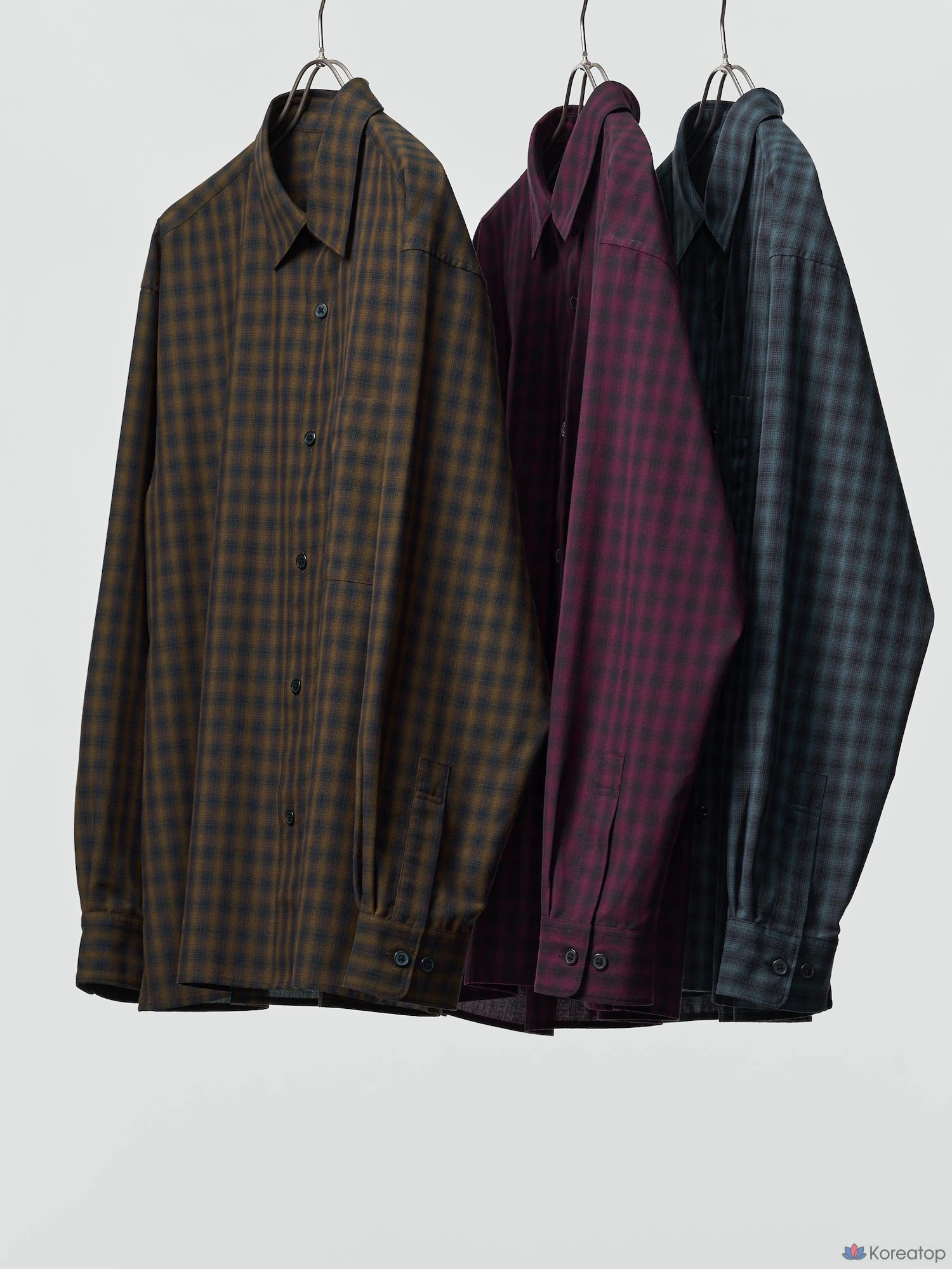 Рубашка Uniqlo Easy Care Soft Shirt, в клетку