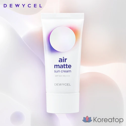 Солнцезащитный матирующий крем DEWYCEL Sweatproof Air Matte Sunscreen SPF50+ PA++++, 40 и 20 мл, 1 шт., 60 мл
