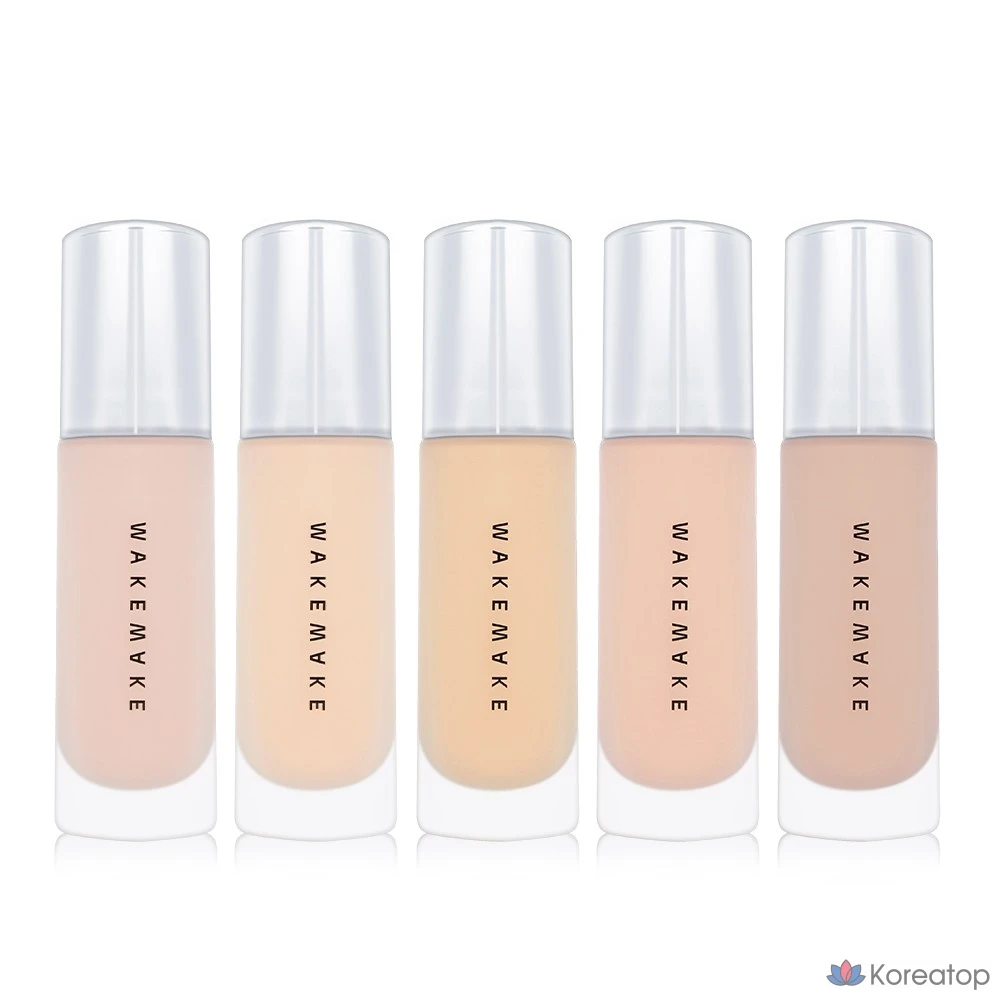 Тональный крем WAKEMAKE Water Velvet Cover Foundation, Коррекция тона кожи, защита от УФ-излучения, стойкость, адгезия, покрытие, № 23 Бежевый, 1 шт.