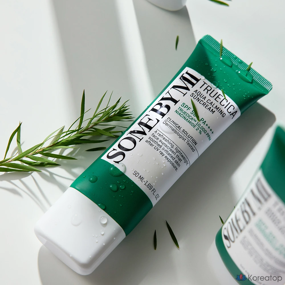 Солнцезащитный крем Some By Mi Truecica Aqua Calming Sun Cream SPF50+ PA++++, 1 шт., 50 мл