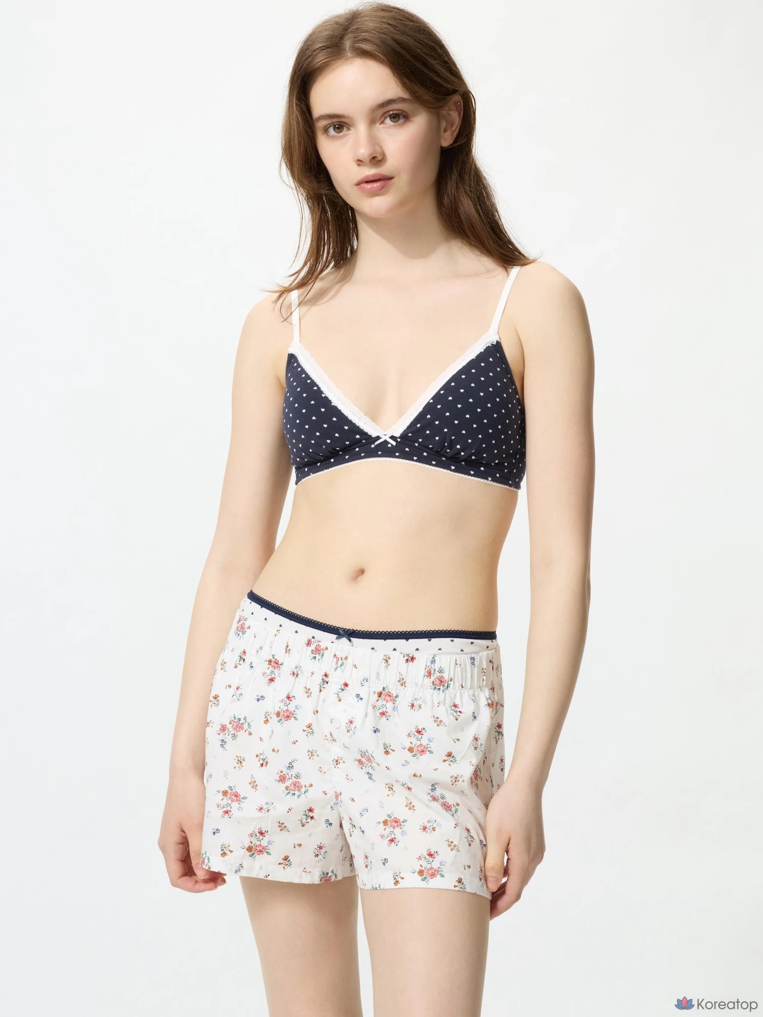 Трусы-боксеры Uniqlo Cotton Boxer Easy Short Pants, с принтом
