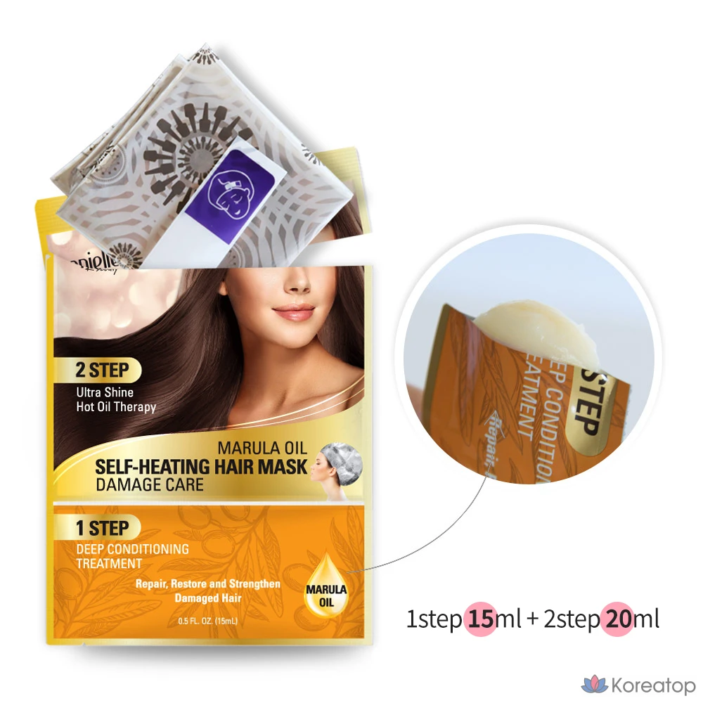 Саморазогревающаяся маска для поврежденных волос Epielle, 35 мл, 20 шт., фото 2