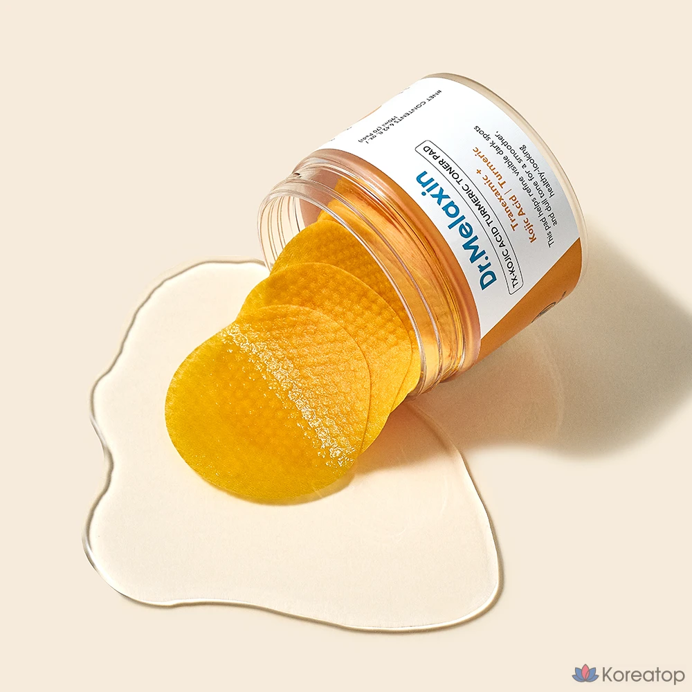 Тонизирующие подушечки для лица Dr.Melaxin Toner Skin Pad TX с койевой кислотой и куркумой, 1 шт., 70 листов.