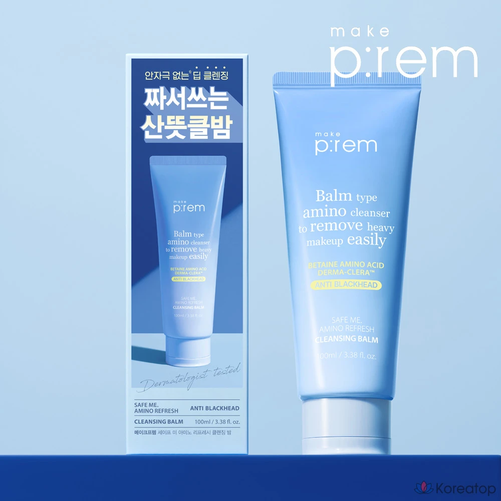 Очищающий бальзам MAKE P:REM Safe Me Amino Refresh Cleansing Balm, 100 мл, 1 шт., фото 6