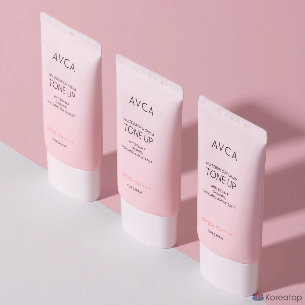 Минеральный солнцезащитный крем AVCA Tone-Up No-Sebum SPF50+ PA++++, 35 мл, 1 шт.