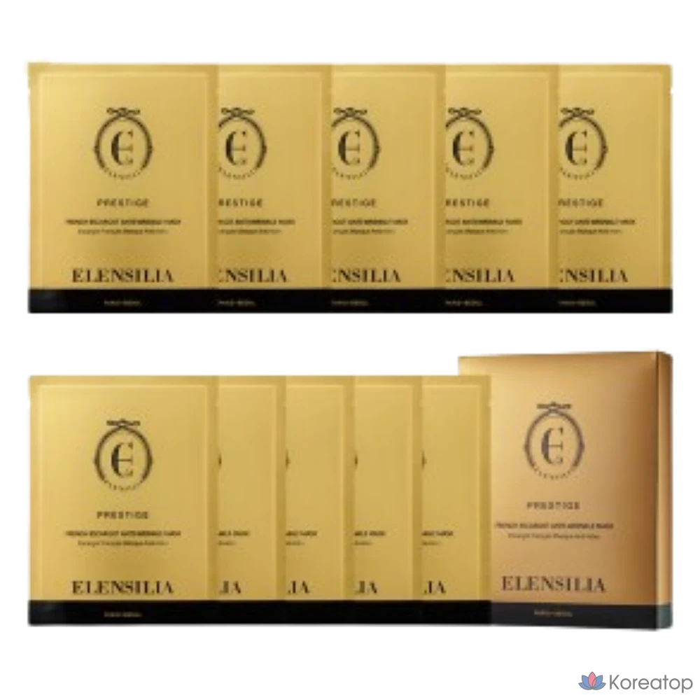 Маска от морщин Elensilia Prestige, 10 листов, 1 упаковка, 10 штук