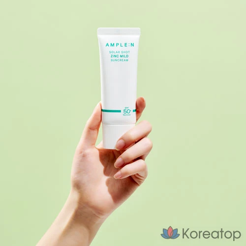 AMPLE:N Solar Shot Zinc Mild Sunscreen SPF50 PA++++, 40 мл, 1 шт.