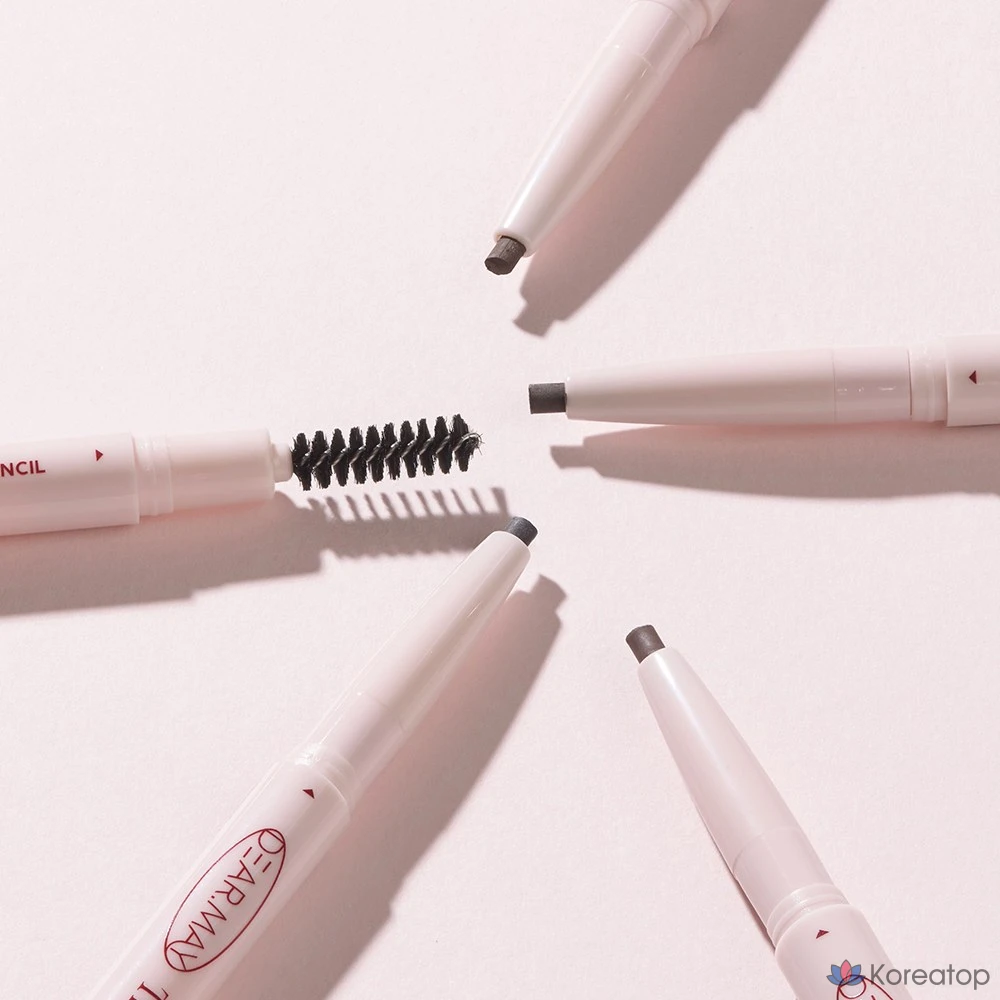 Карандаш для бровей DEARMAY The Chic, 0,18 г, 1 шт., цвет 04, насыщенный коричневый., фото 2