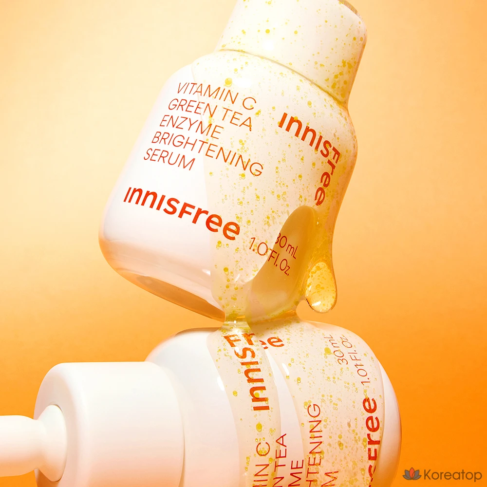 Сыворотка для тонизирования кожи Innisfree Vita C с зеленым чаем и ферментами против несовершенств, 50 мл, 1 шт., фото 2