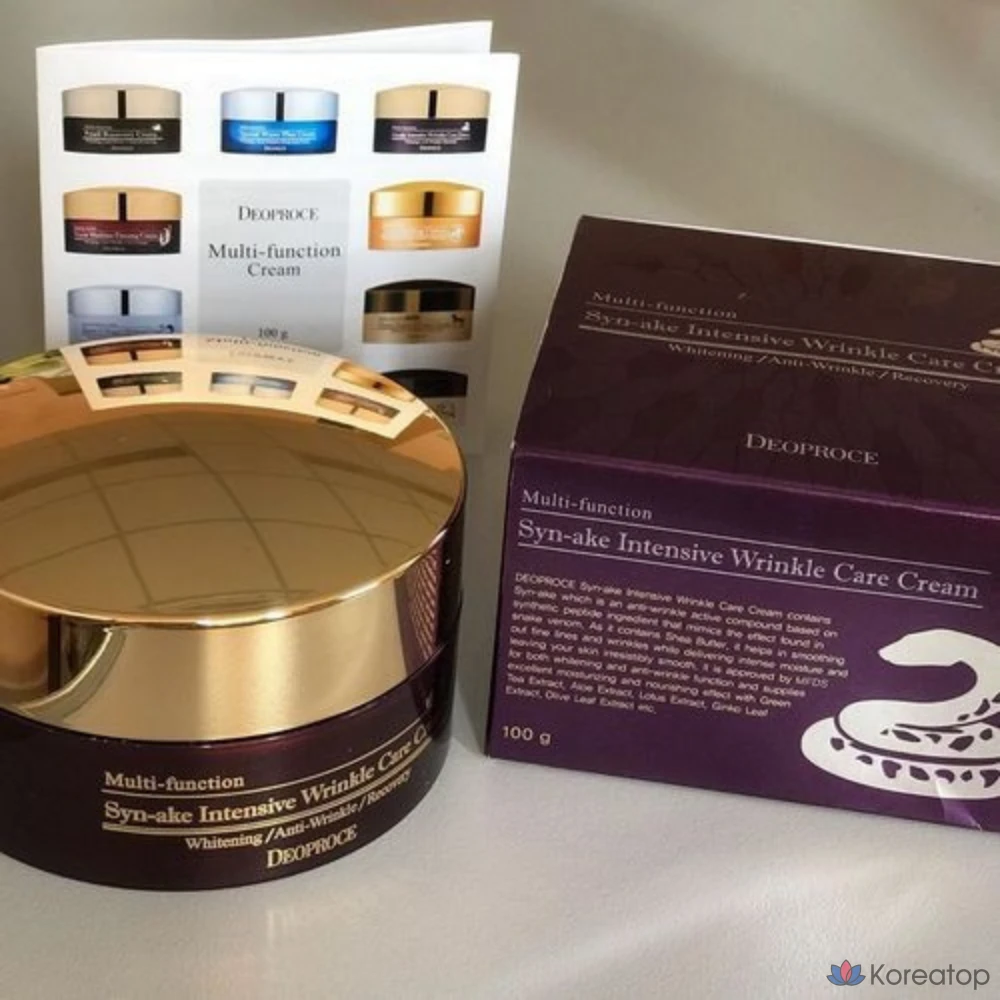 Интенсивный крем от морщин Deoproce Synake, 100 г, 1 шт.