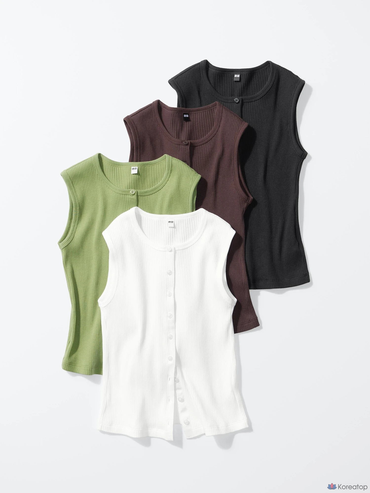 Топ без рукавов Uniqlo Front Open Shell Top T