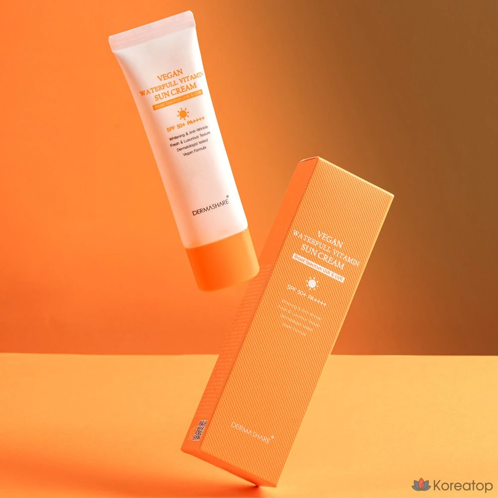 Солнцезащитный крем Dermashare Waterful Vitamin Sunscreen SPF50+ PA++++, 50 г, 1 шт.