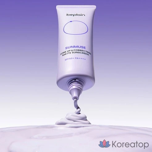 Солнцезащитный крем Beplain Sunmuse Tone-Up &amp; Correcting Matte SPF50+ PA++++