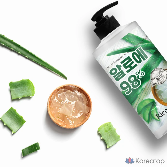 Успокаивающий гель с алоэ вера Ricocell Nature Recovery EX, 1 л, 1 шт.