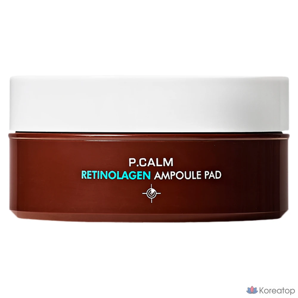 Салфетки для очищения глаз и пор P.CALM Retinol Collagen Ampoule, 1 шт., 60 штук