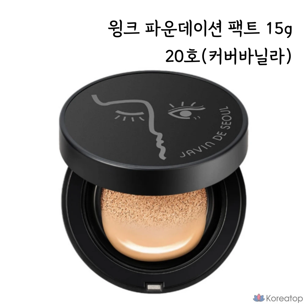 Кушон JAVIN DE SEOUL Wink Foundation Pact, оттенок COVER BANILA, 15 г, 1 шт.