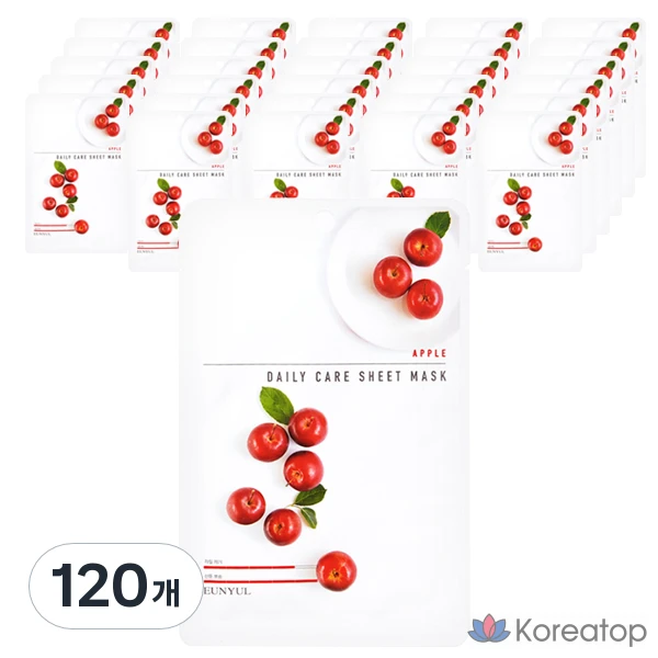 Тканевая маска для лица Eunyul Silver Apple Daily Care, 1 упаковка, 120 листов