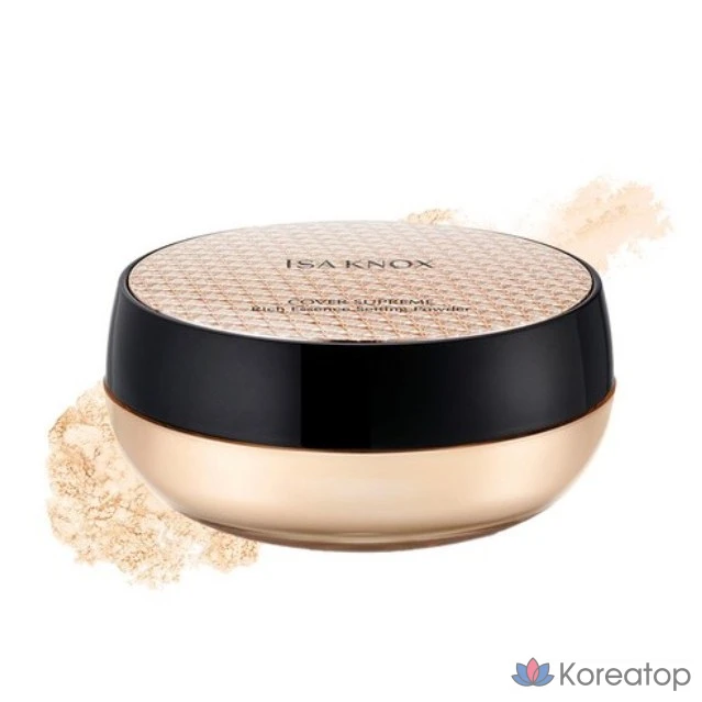 Пудра для фиксации макияжа Isa Knox Cover Supreme Rich Essence Setting Powder, 30 г, оттенок 23 Natural Beige, 1 шт.
