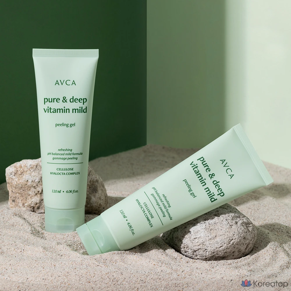 Гипоаллергенный отшелушивающий гель AVCA Pure &amp; Deep Vitamin с мягкой кислотностью, 120 мл, 1 шт.