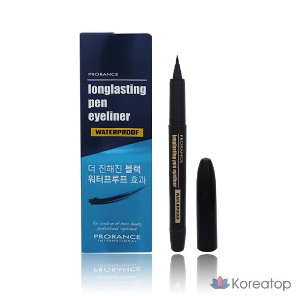 Стойкая подводка для глаз Prorance в форме кисточки, черная, 1 шт., фото 3