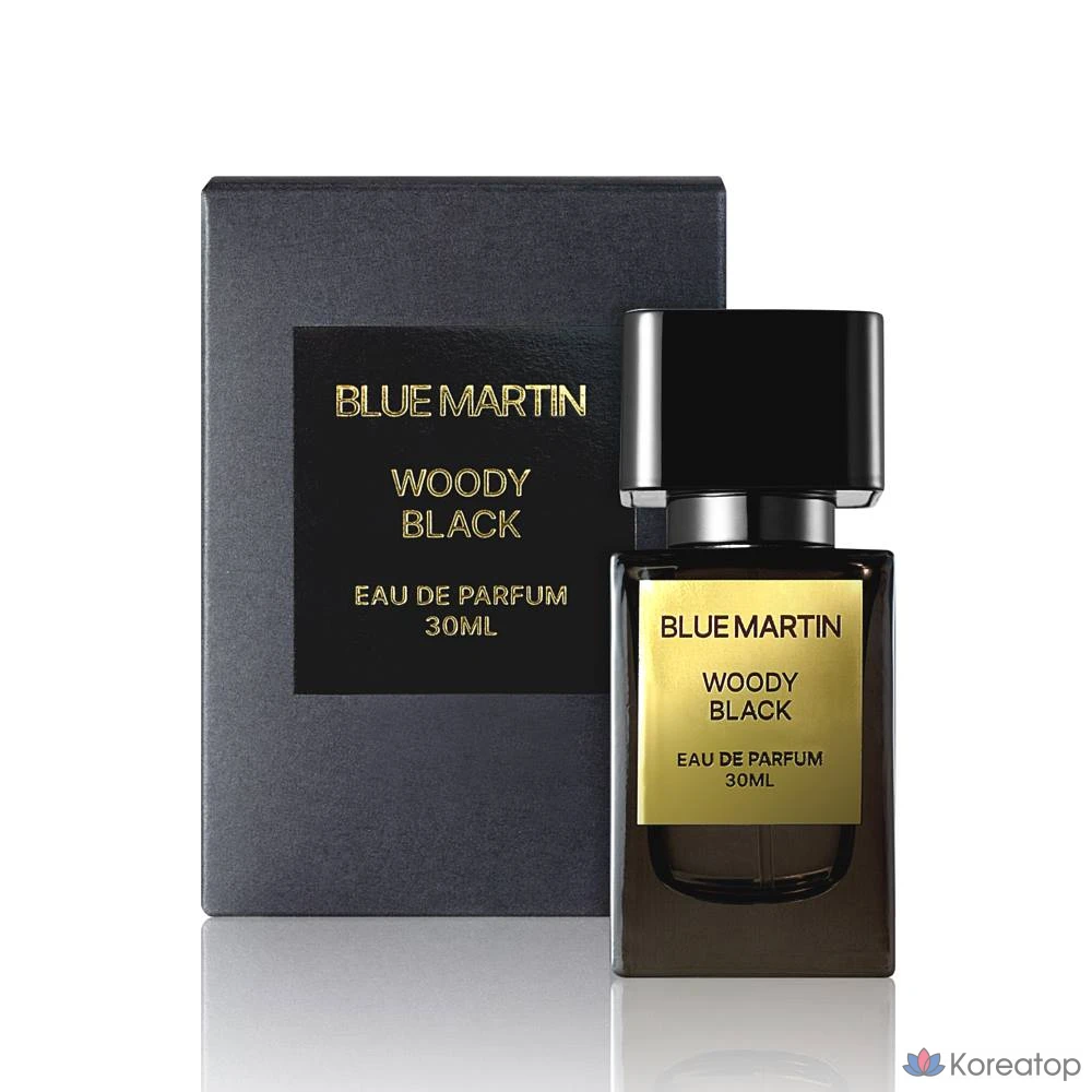Blu Martin Woody Black — древесно-мускусный мужской аромат, 30 мл, 1 флакон.