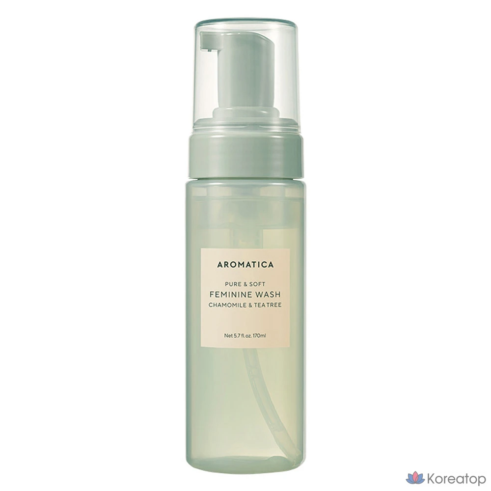 Очищающее средство для интимной гигиены Aromatica Pure &amp; Soft с ромашкой и маслом чайного дерева, 170 мл, 1 шт.