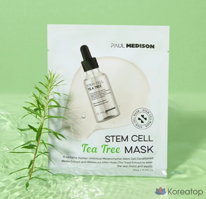 Маска для лица PAUL MEDISON Stem Cell Tea Tree, 30 штук, 1 упаковка, фото 2
