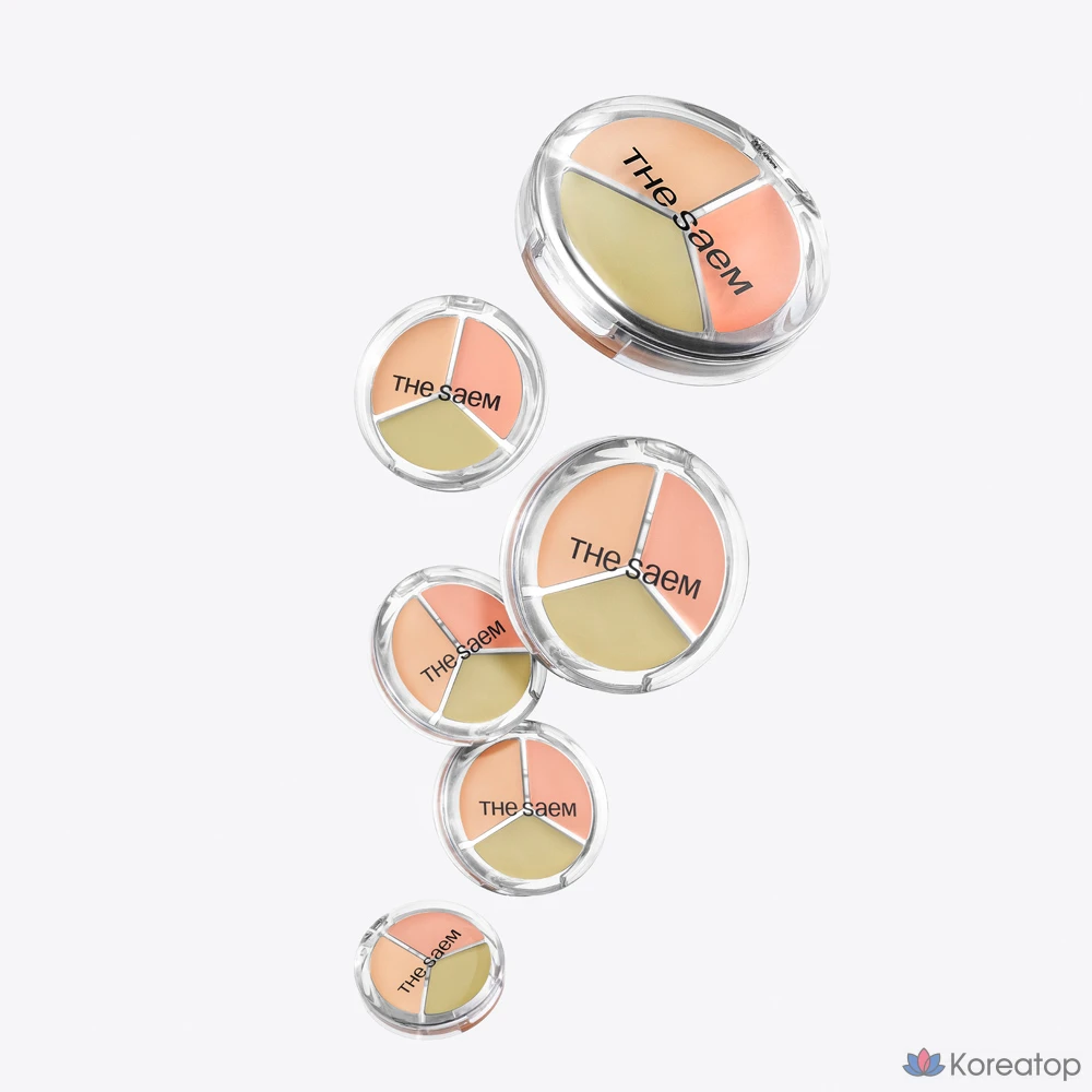Консилер The Saem Cover Perfection Triple Pot Concealer Glow, оттенок 19C, 6 г, 1 шт.