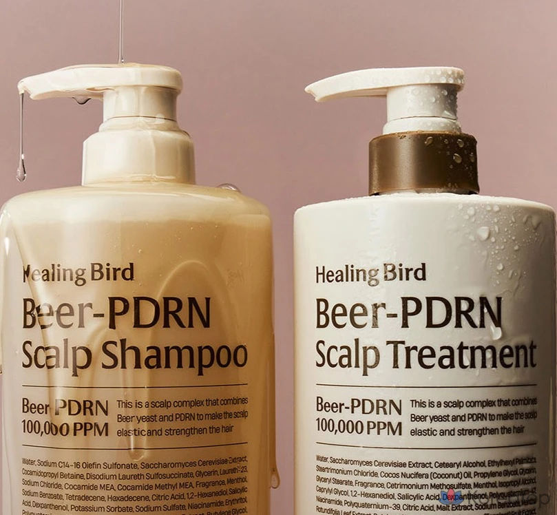 Шампунь Healing Bird Beer PDRN Anti-Hair Loss, 1 л, 1 шт.