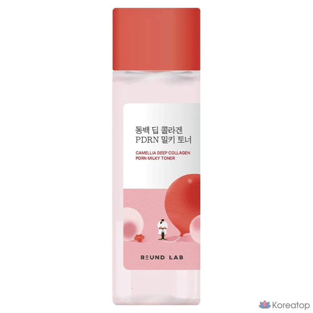 Тоник Round Lab Camellia Deep Collagen PDRN Milky Toner, 1 шт., 150 мл