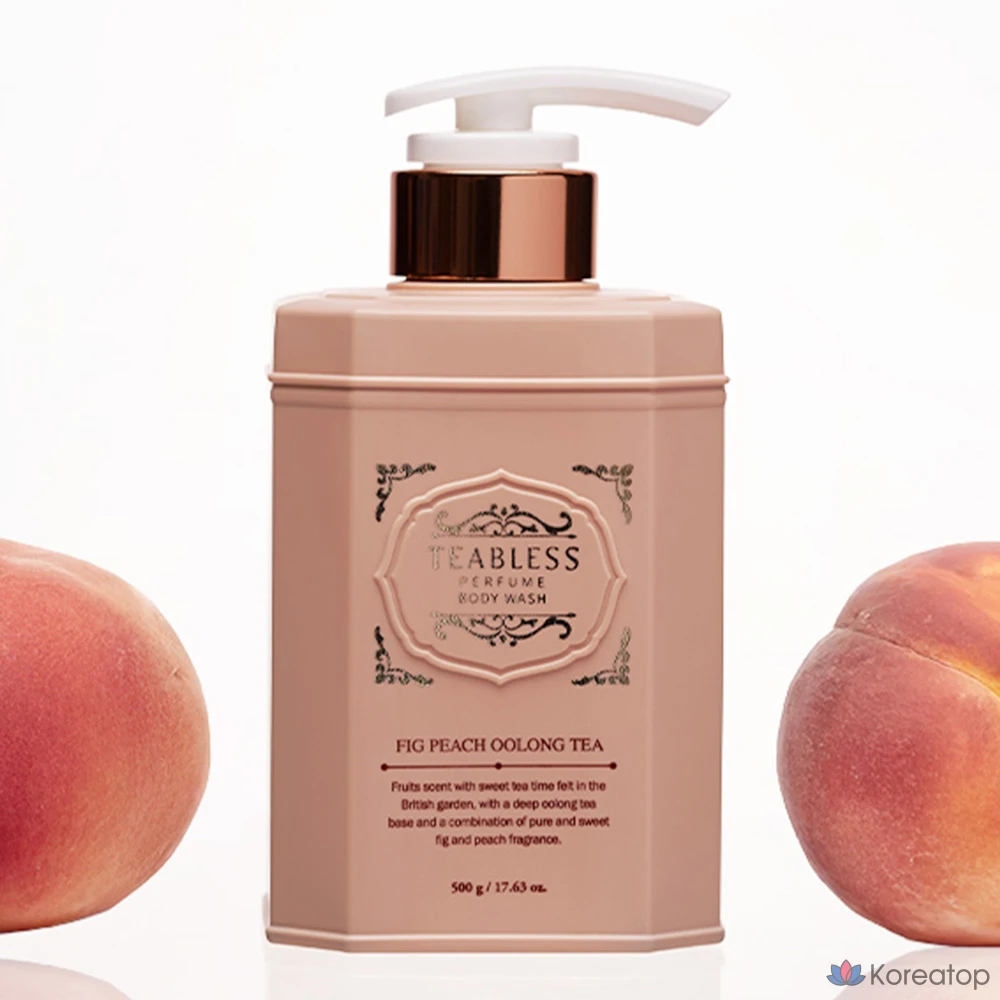 Гель для душа TEABLESS с ароматом чая улун, инжира и персика, 500 г, 1 шт.