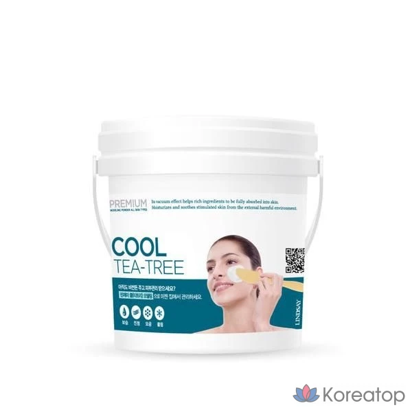 Резиновая маска для лица Lindsay Premium Cool Tea Tree Modeling Mask, упаковка 820 г.