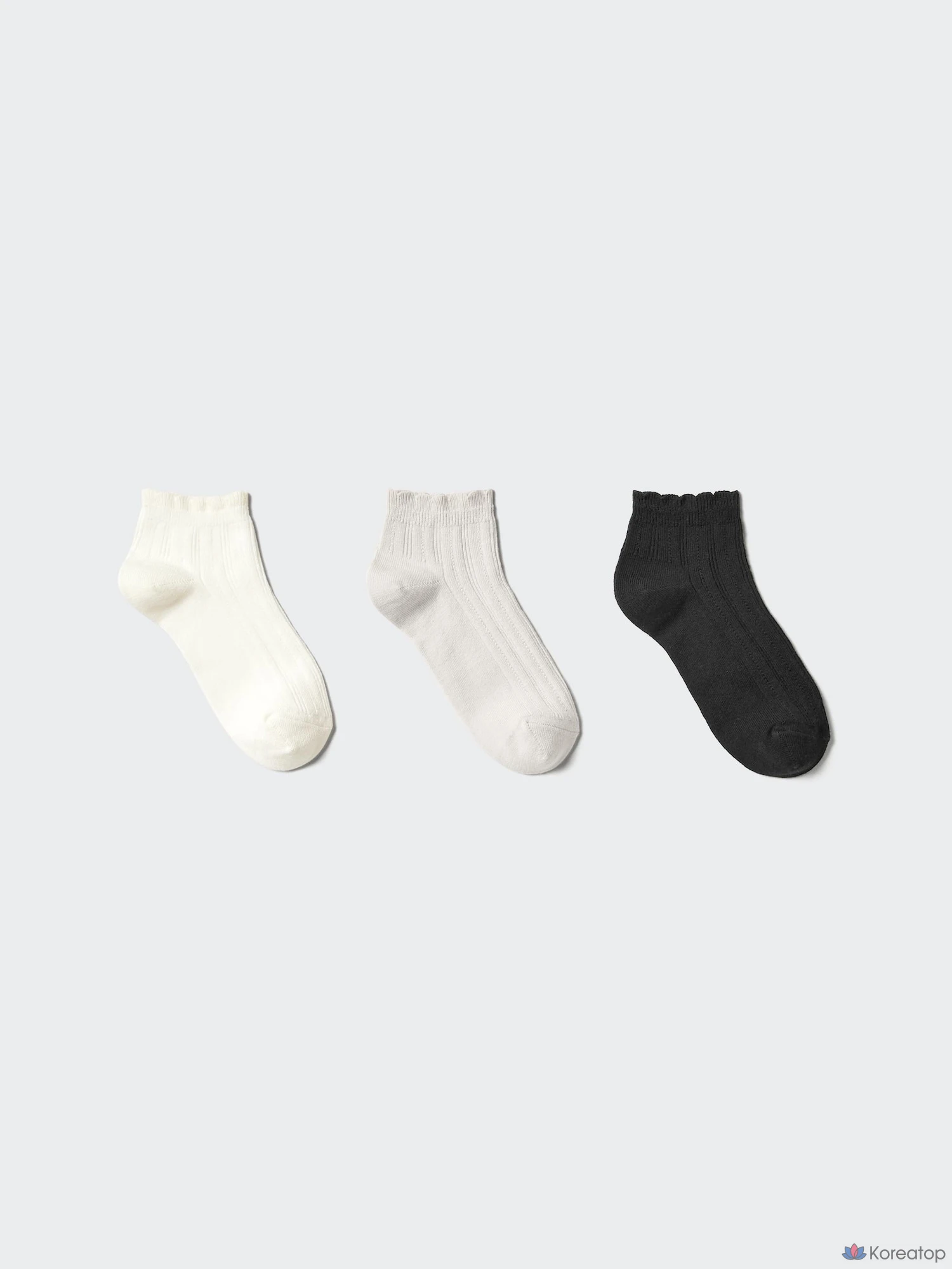 Носки детские для девочек Uniqlo Short Socks, 3 пары
