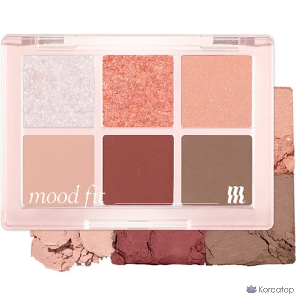 Палетка теней MERZY New Mood Fit Shadow Palette 5.4g, NM3 Sultry Shine, 1 шт.