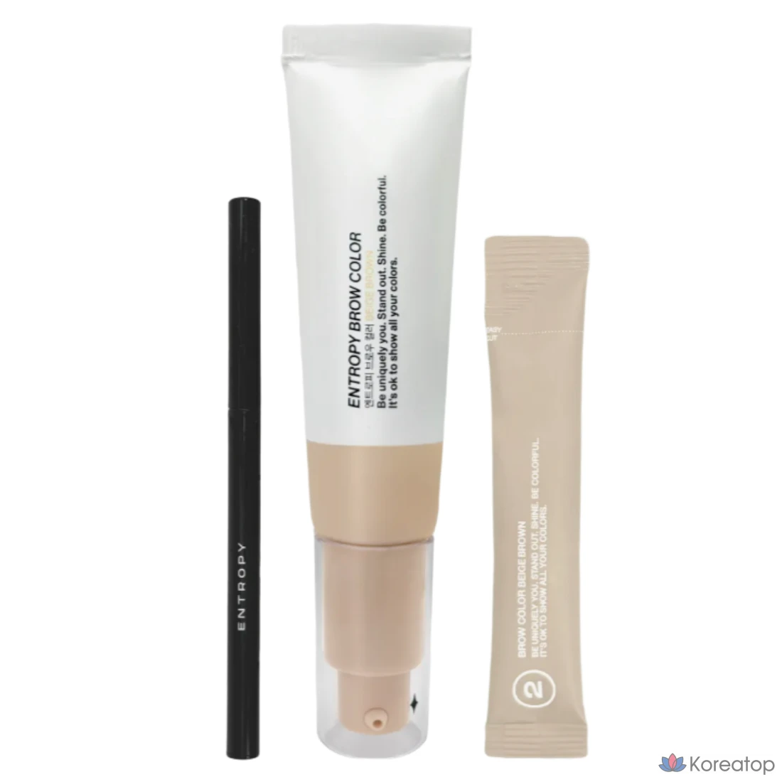 Краска для бровей Entropy Brow Color, натуральный цвет для небольших участков бровей, бежево-коричневый, 1 шт.