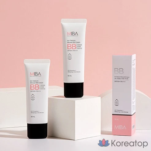 Минеральный BB крем с ионами кальция и SPF50+ Miba
