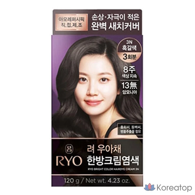 Крем для седины Ryo Wooachae Style Cream, оттенок 7O Orange Brown, 1 шт.